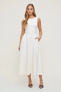 Iris Flared Ponte Maxi Dress
