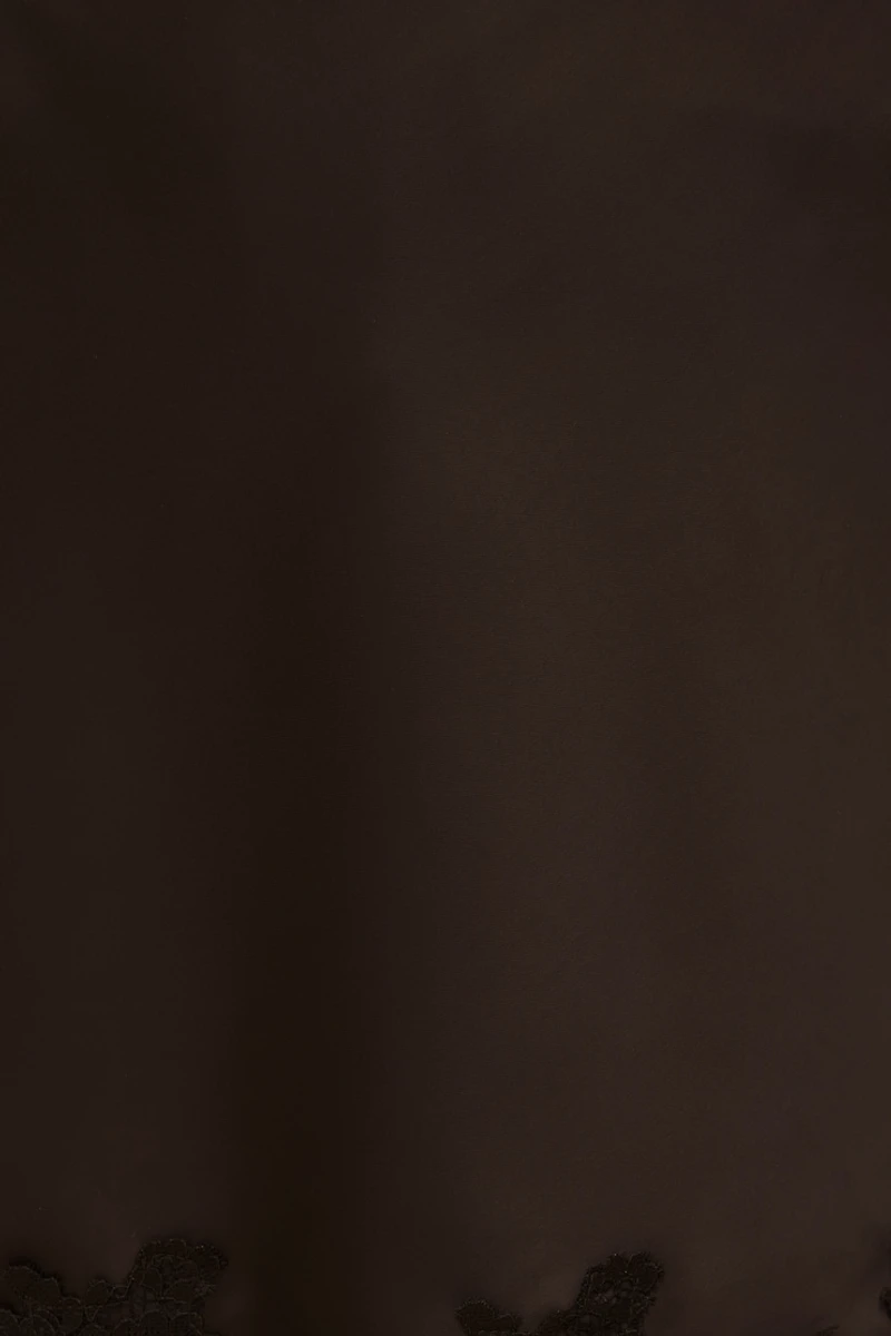 Minijupe en satin et dentelle Alli