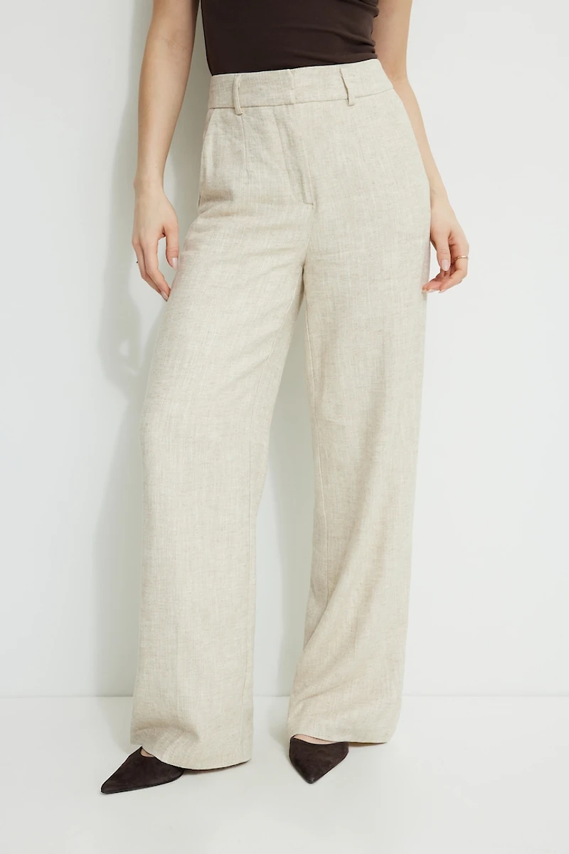 Yasmin Linen Straight Leg Pants