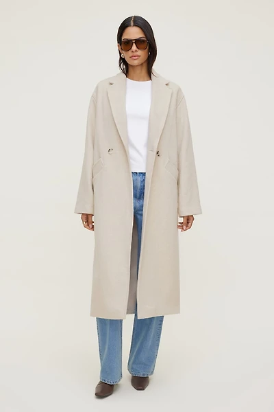 Unstructured Wool Coat