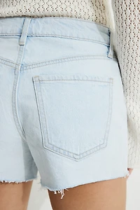 Claudia High Rise Mom Denim Shorts