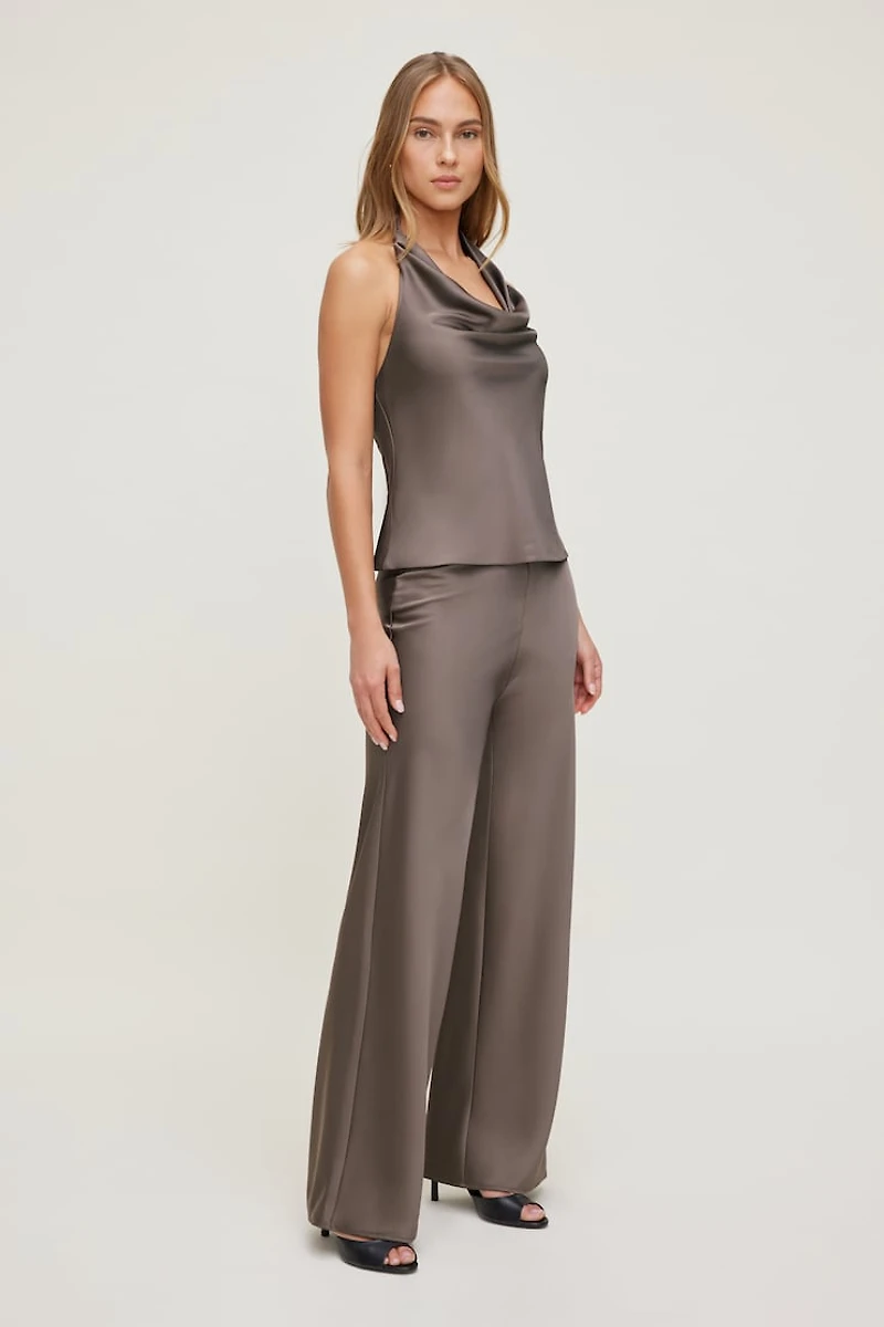 Izzy Wide Leg Satin Pants