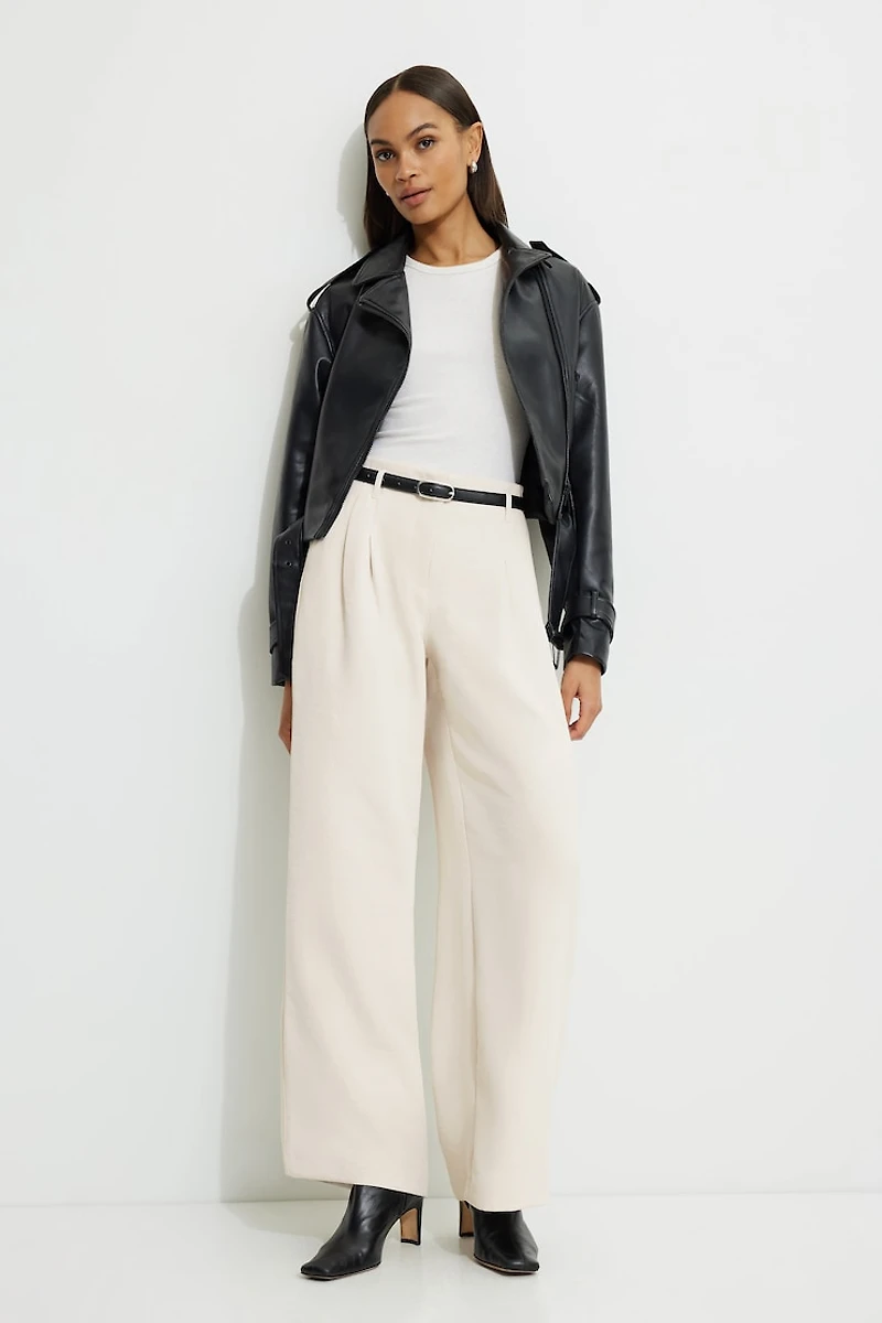 Jourdan Mid Rise Wide Leg Pants