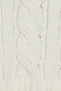 Chandail écourté en chenille torsadée