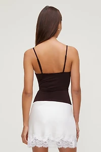 Sculpt Lace Trim Cami Top