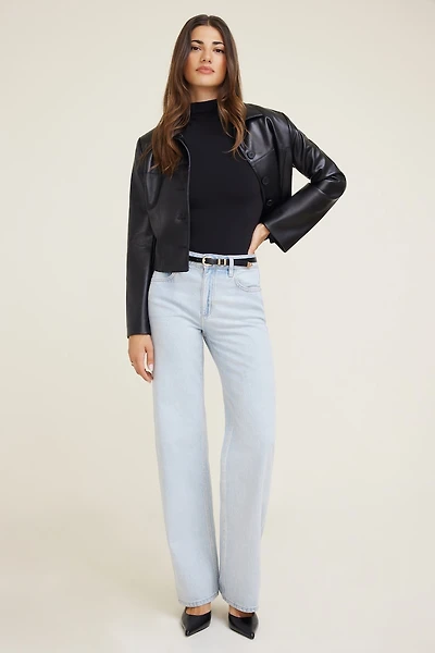 Short Sleeve Mockneck Sculpt Bodysuit