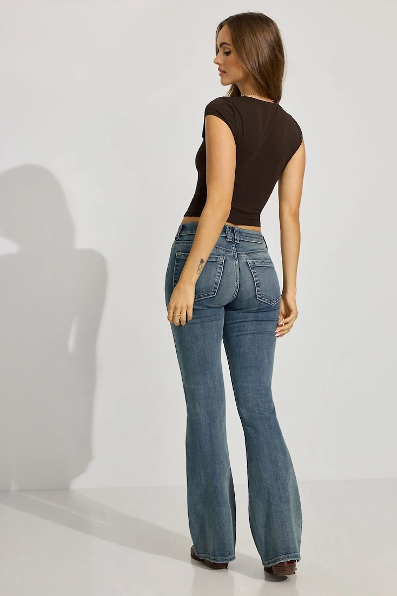 Low Rise Flare Jean
