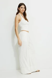 Leo Wide Leg Linen Pants