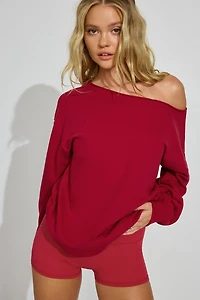SoftTerry Off Shoulder Sweatshirt