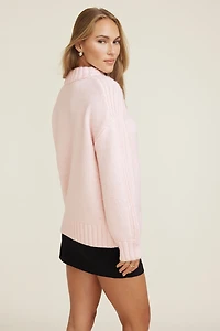 Chandail épais à col rond Mabel