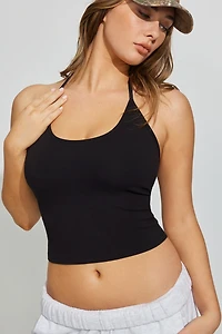 StretchTerry Tie Halter Top