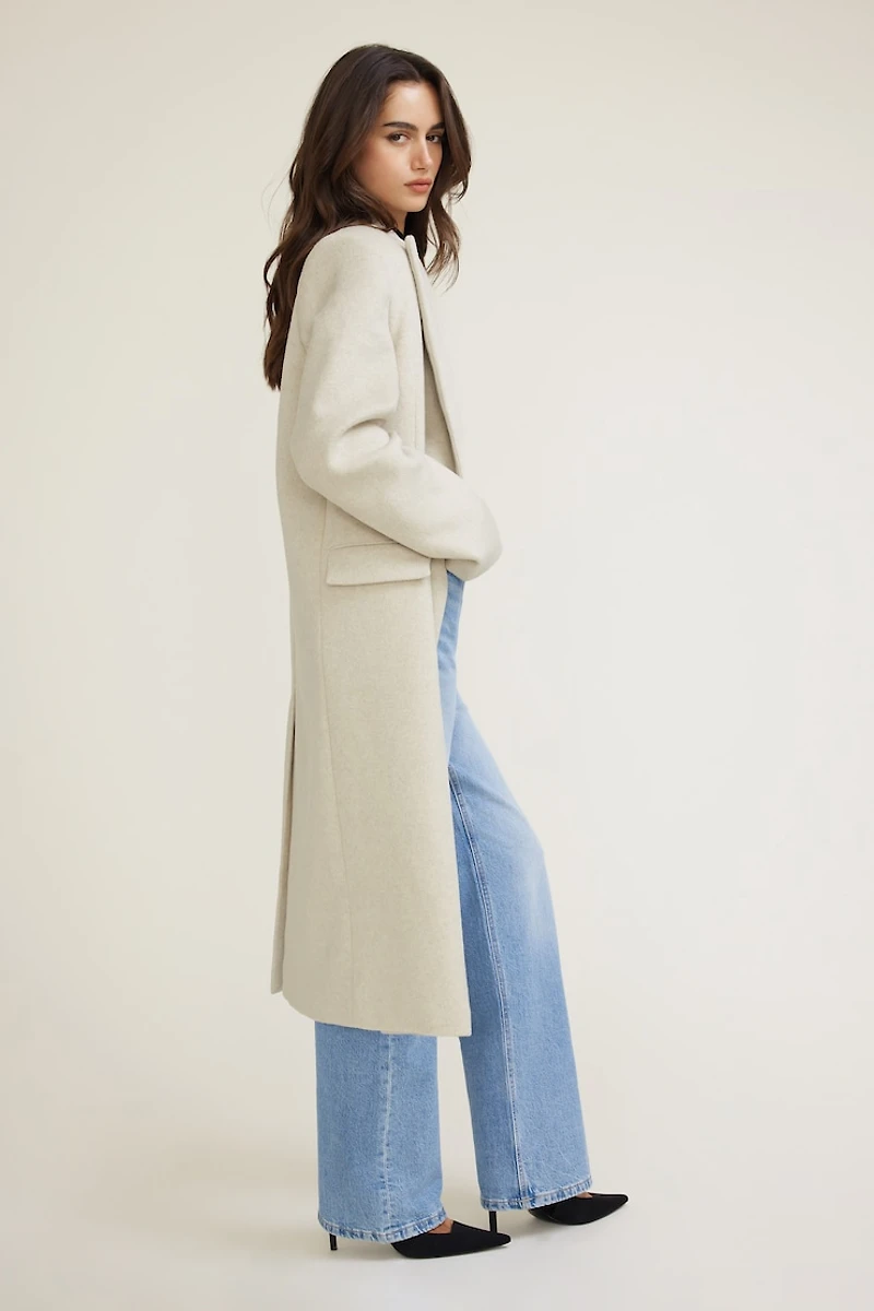 Oversized Double Breasted Wool Coat
