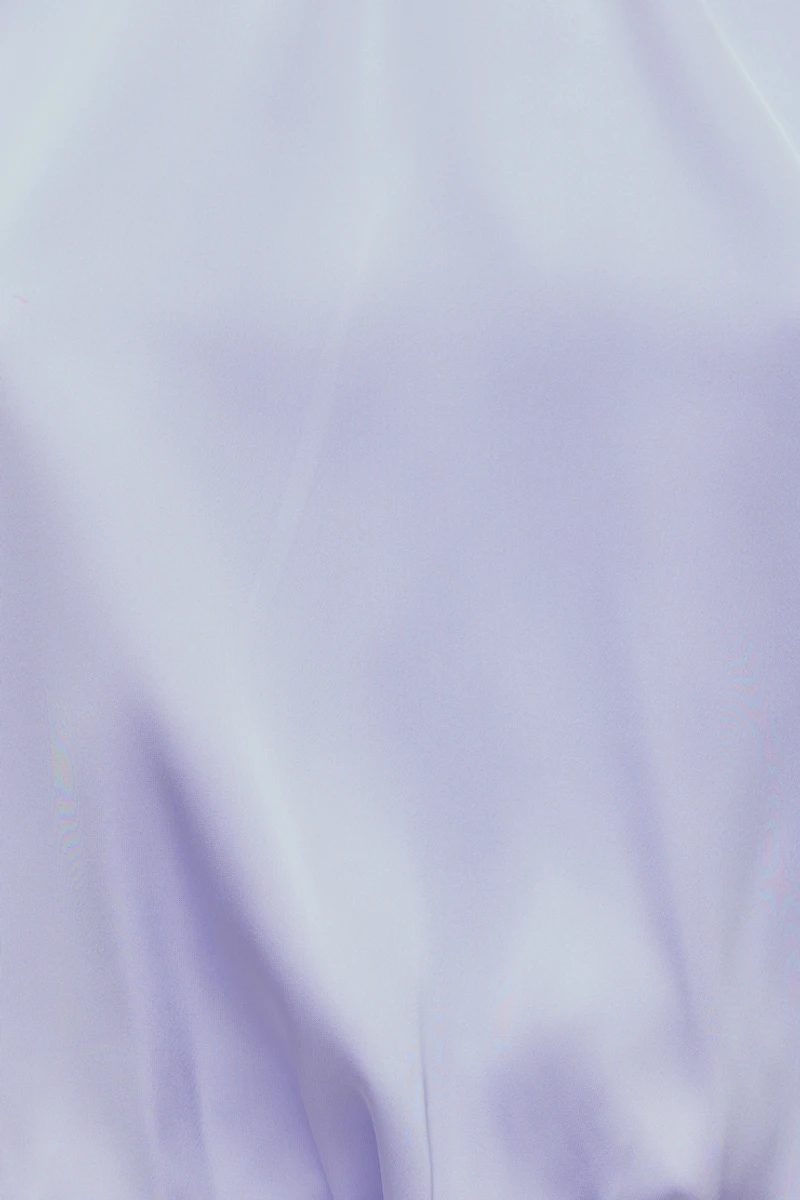 Blouse licou bouffante en satin Paloma