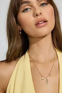 Ensemble de 3 colliers à breloques