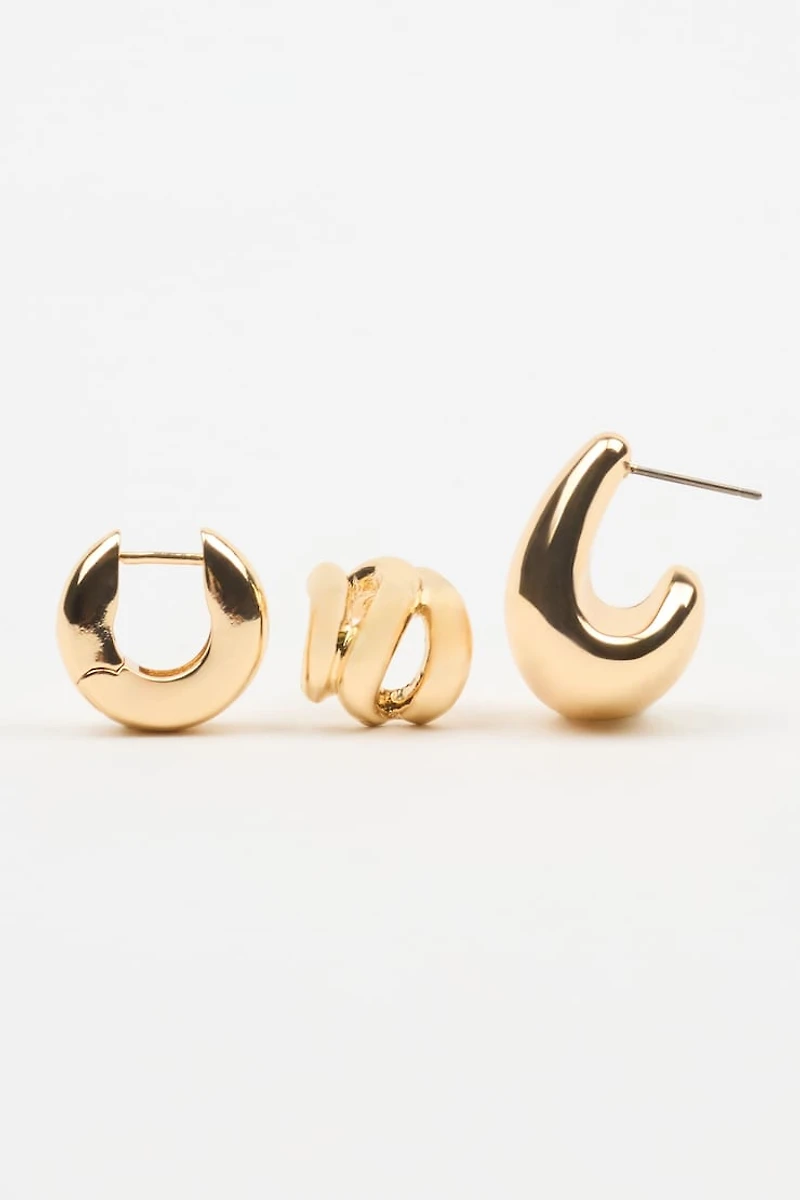 3 Pack Abstract  Earrings