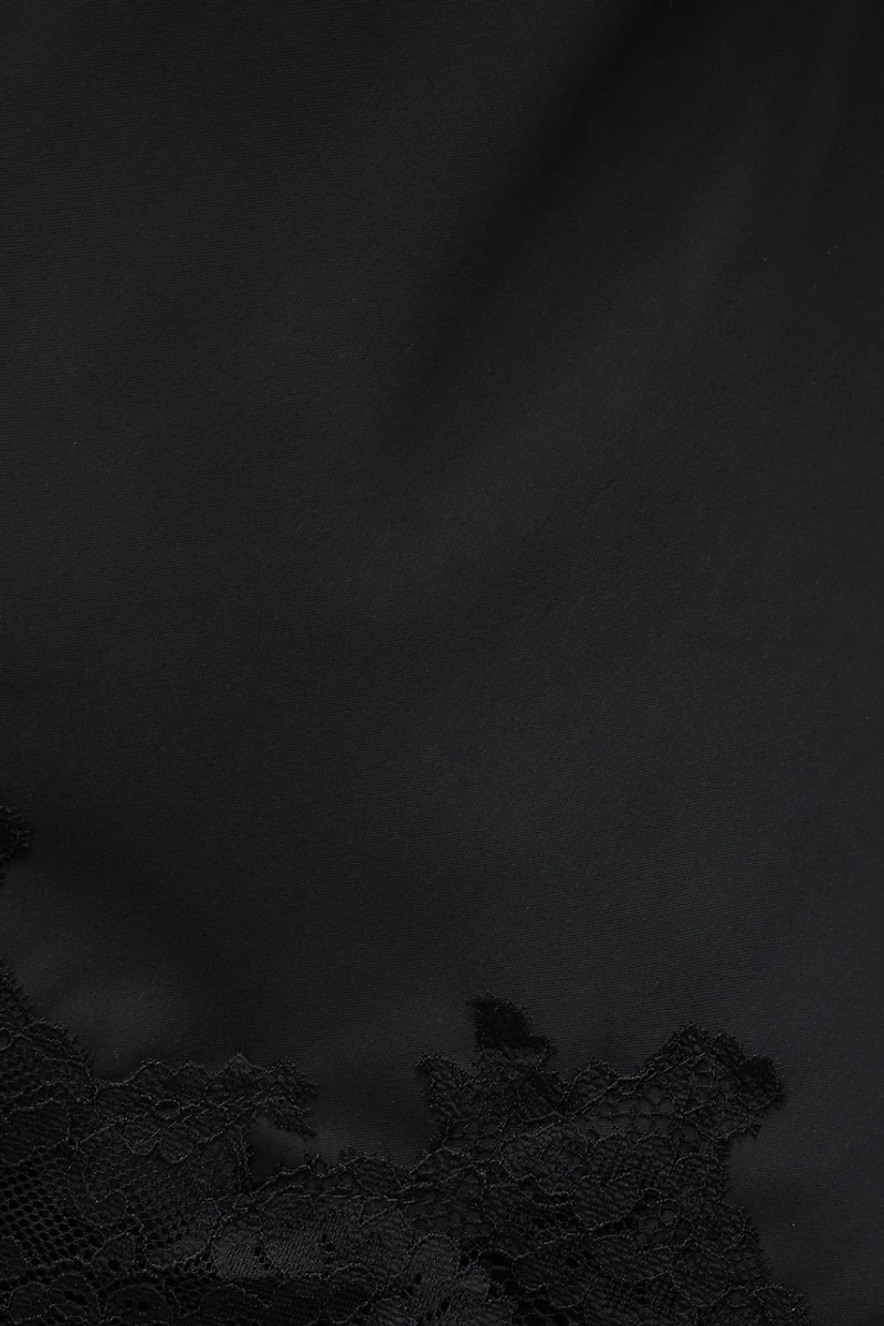 Cassie Asymmetric Lace Satin Cami