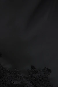 Cassie Asymmetric Lace Satin Cami