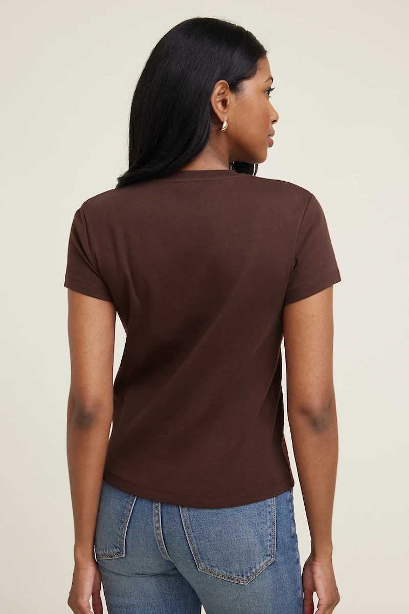 Emy Slim Cotton T Shirt