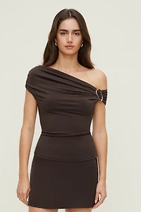 Sculpt Buckle Detail Top