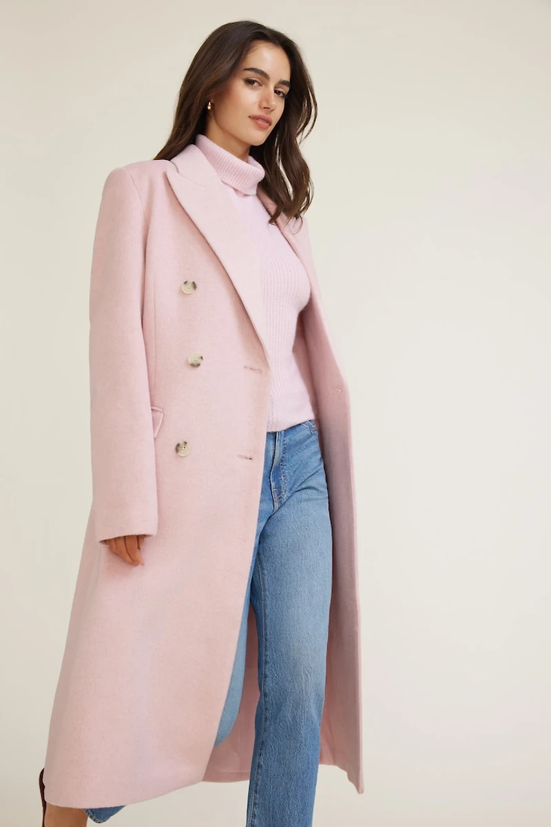 Oversized Double Breasted Wool Coat