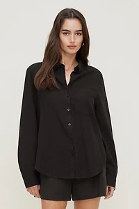 Chemise en lin surdimensionnée Isla