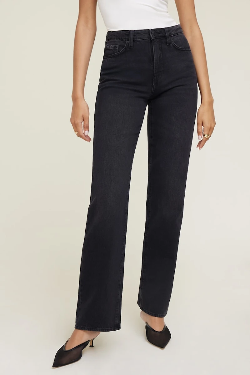 Cara High Rise Straight Leg Jeans