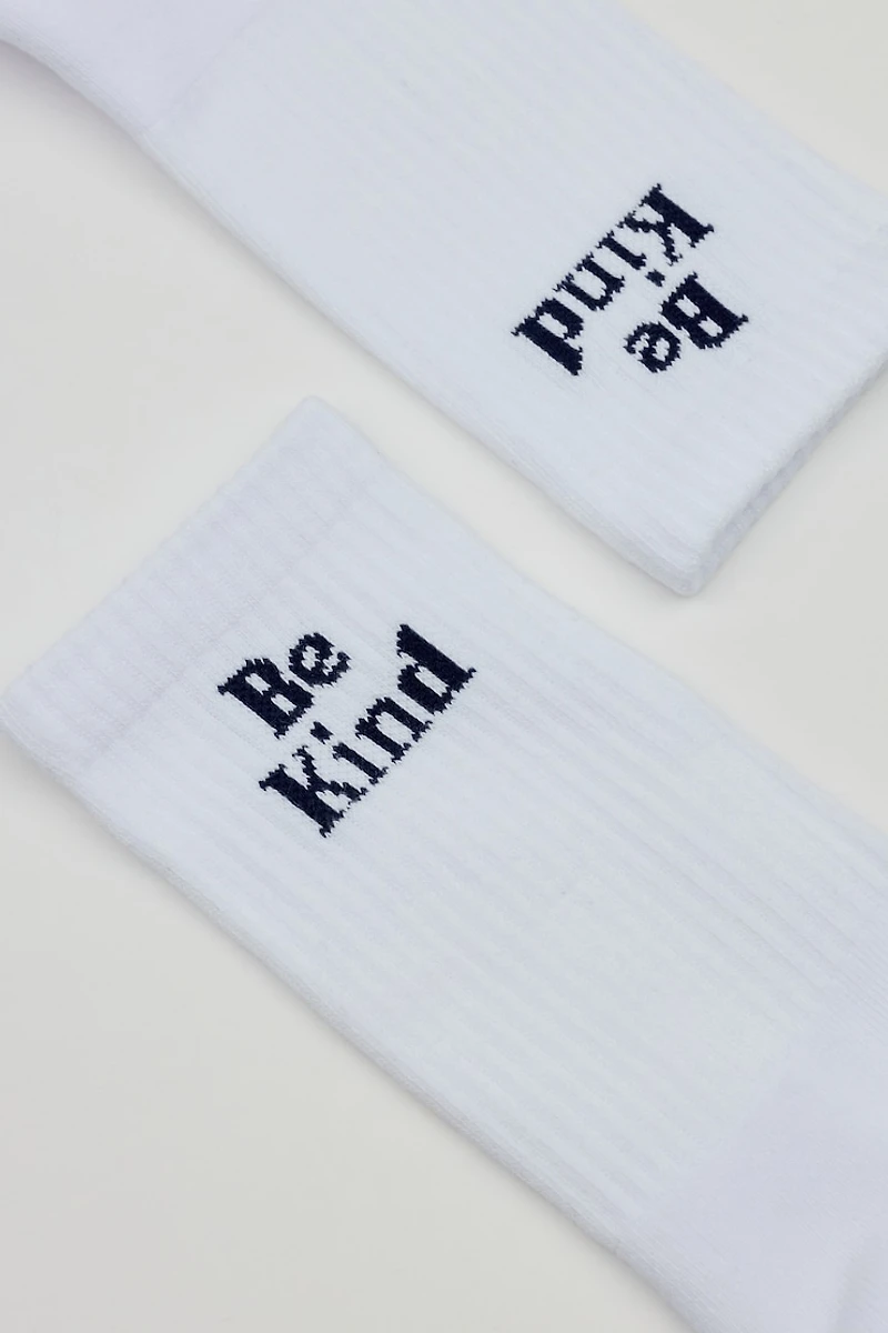 Chaussettes à la cheville «Be Kind»