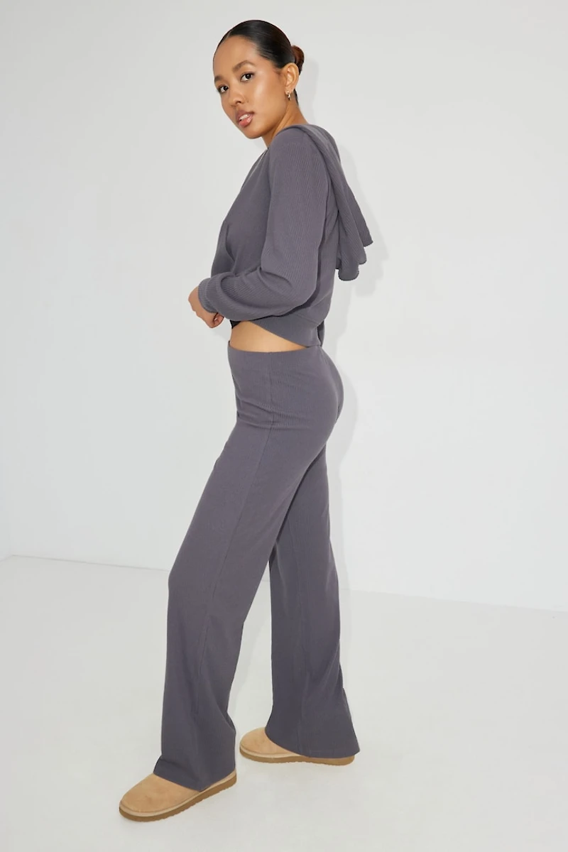 Flared Sleep Rib Pant