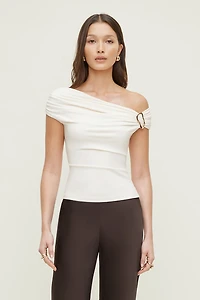 Sculpt Buckle Detail Top