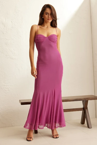Monet Mesh Maxi Dress