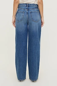 Rowan Mid Rise Baggy Wide Leg Jeans