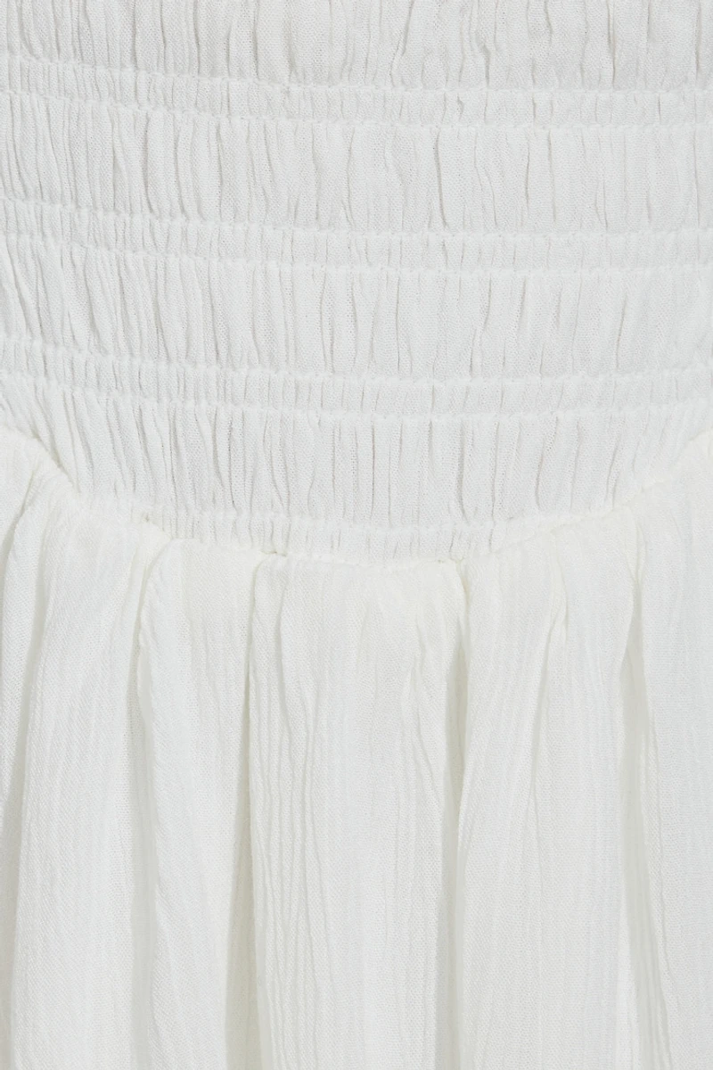 Kenzie Smocked Tiered Romper Dress