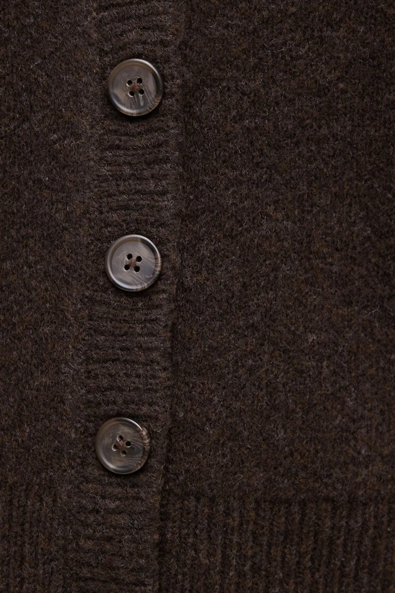 Cardigan décontracté à col en V