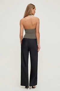 Square Neck Halter Sweater