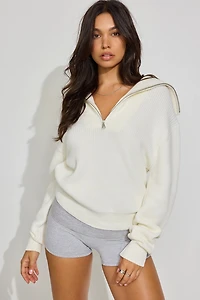 Long Sleeve Supersoft Half Zip Sweater