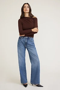 Sydney Mid Rise Baggy Fit Jeans