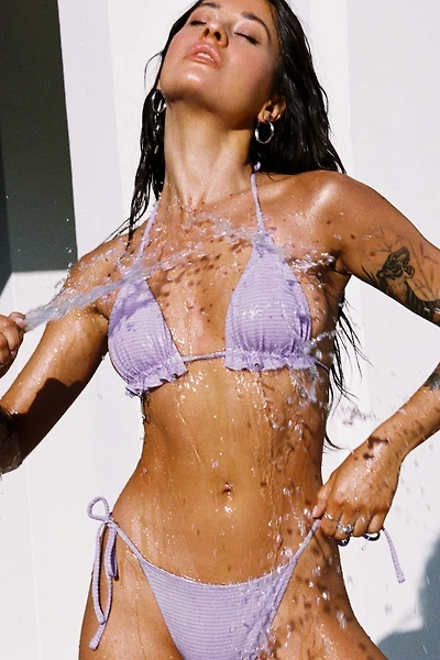 Ruffle Triangle Bikini Top