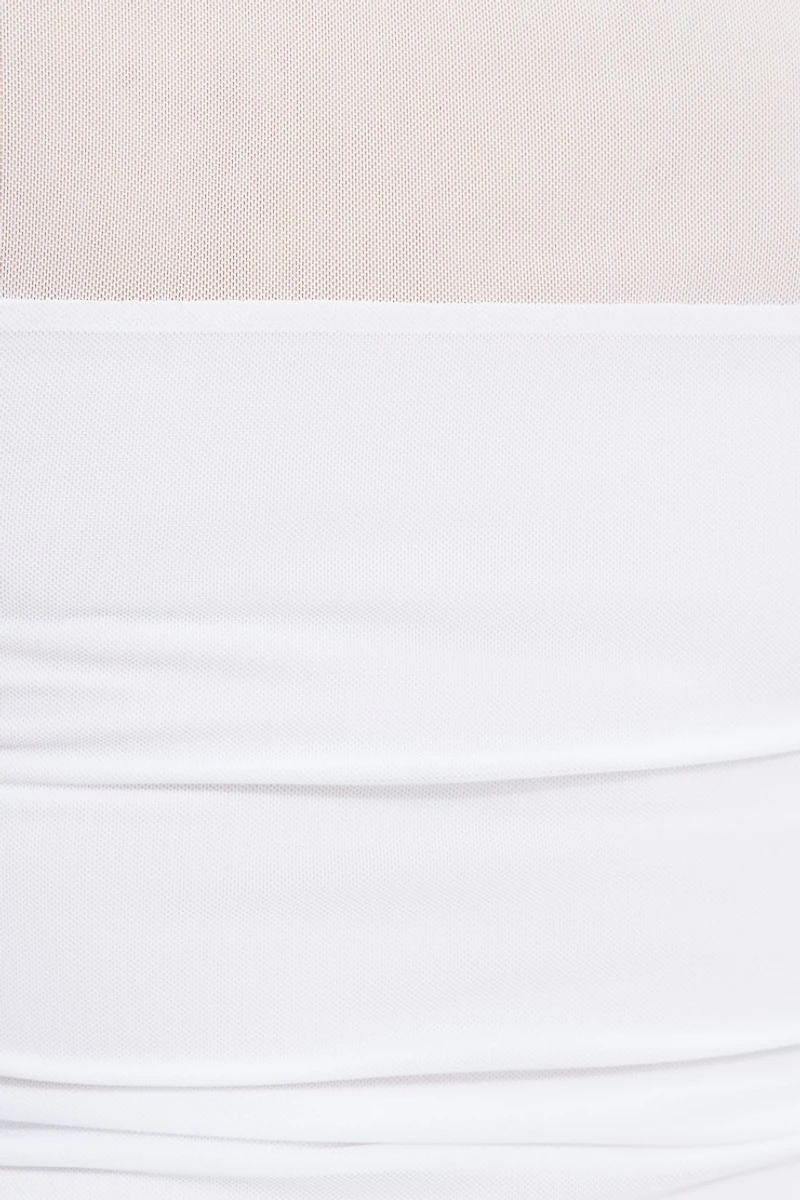 Haut boléro froncé à manches longues