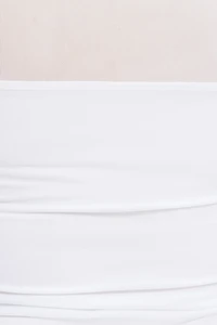 Haut boléro froncé à manches longues