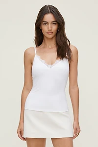 Sculpt Lace Trim Cami Top