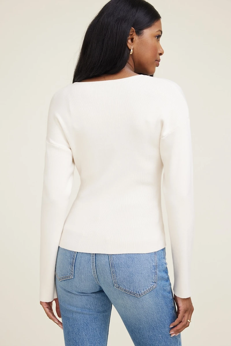 Fitted Drop Shoulder Cardigan