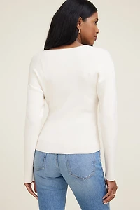 Fitted Drop Shoulder Cardigan