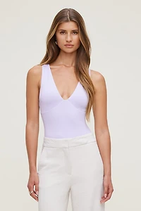 Sculpt Plunging V Neck Bodysuit