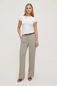 Pantalon fluide et épuré à jambe droite Camelia