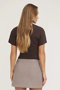 T-shirt froncé en jersey Andrea