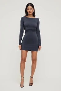 Sculpt Open Back Mini Dress