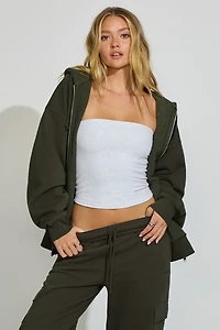 SoftTerry Oversized Zip-Up Hoodie