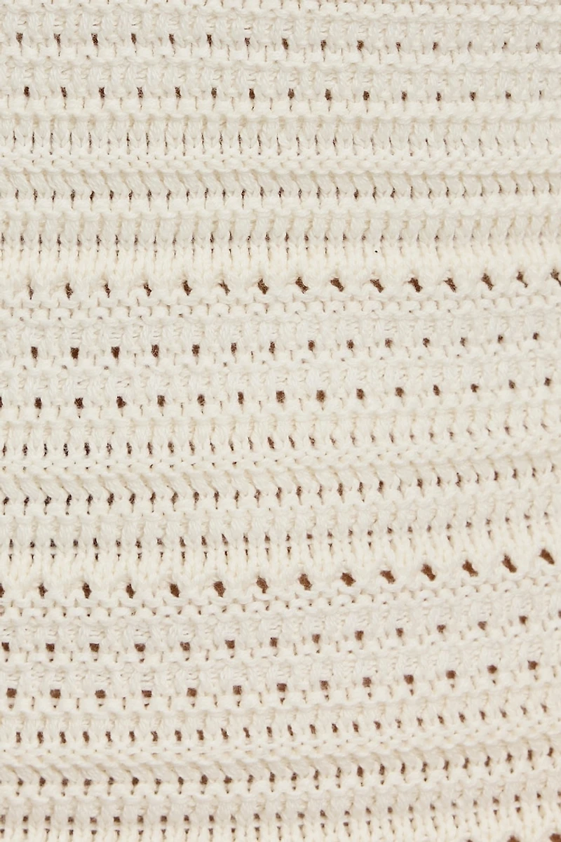 Crochet Halter Mini Dress