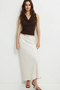 Cary Satin Slip Maxi Skirt