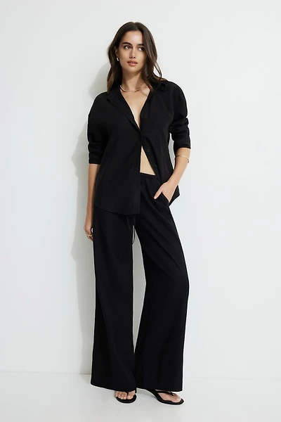 Leo Wide Leg Linen Pants